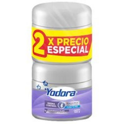 Imagen de Desodorante YODORA crema derma control 2 unds x100 g Precio especial