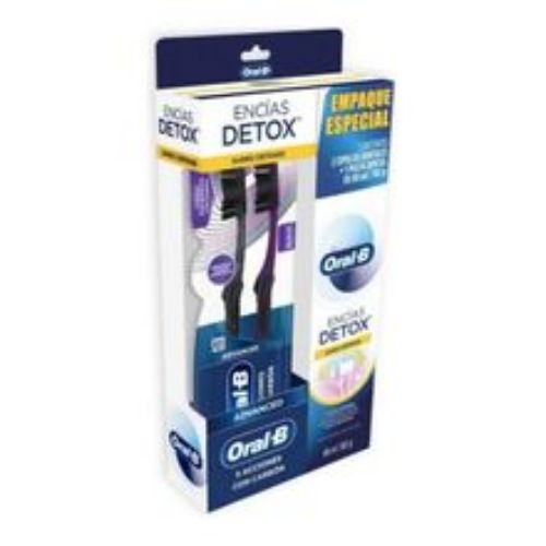 Imagen de Crema dental ORAL B detox x75 ml + cepillos