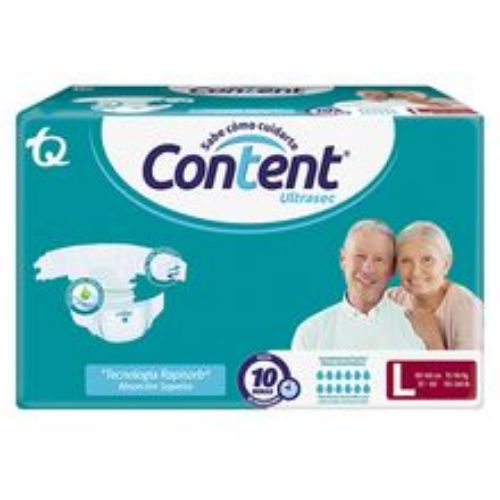 Imagen de Pañal CONTENT ultrasec talla L empaque individual x10 unds