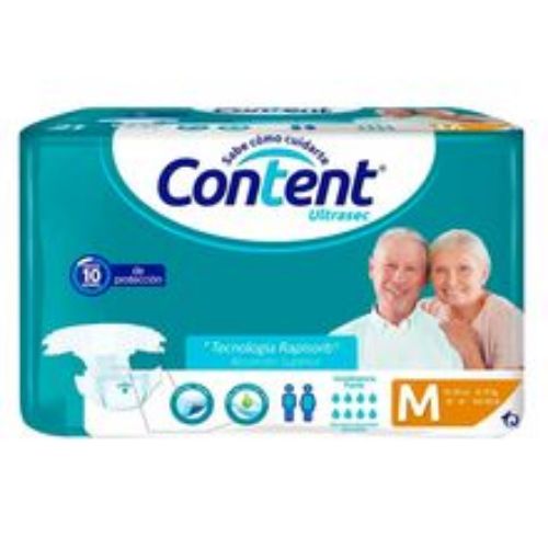 Imagen de Pañal CONTENT ultrasec talla M empaque individual x10 unds