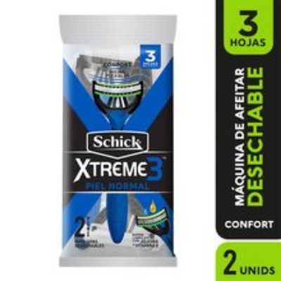 Imagen de Máquina de afeitar SCHICK xtreme3 piel normal x2 unds