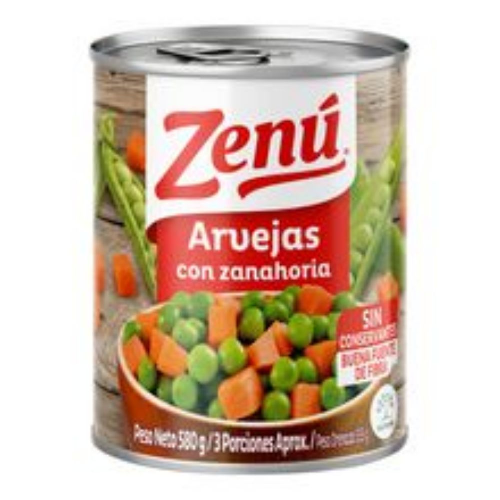 Imagen de Arveja ZENÚ con zanahoria x355 g