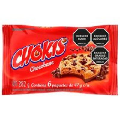 Imagen de Galletas CHOKIS chispas chocobase 6 unds x47 g c/u