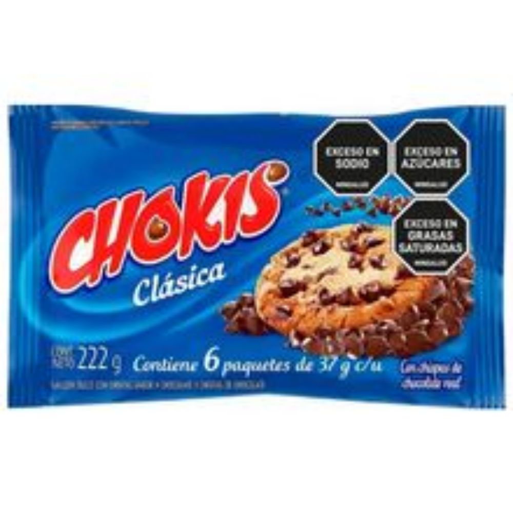 Imagen de Galletas CHOKIS chispas 6 unds x37 g c/u