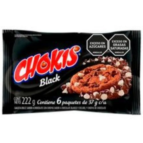 Imagen de Galletas CHOKIS chispas black 6 unds x37 g c/u