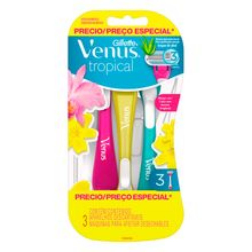 Imagen de Maquina de afeitar GILLETTE venus tropical 3 unds