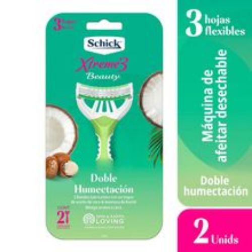 Imagen de Maquina de afeitar SCHICK xtreme beauty x2 unds