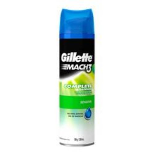 Imagen de Gel para afeitar GILLETTE mach 3 complete defense sensitive x198 g