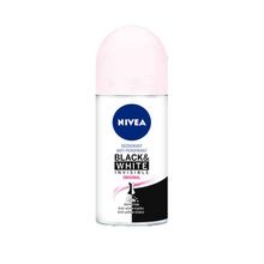 Imagen de Desodorante NIVEA black white clear femenino roll-on x50 ml