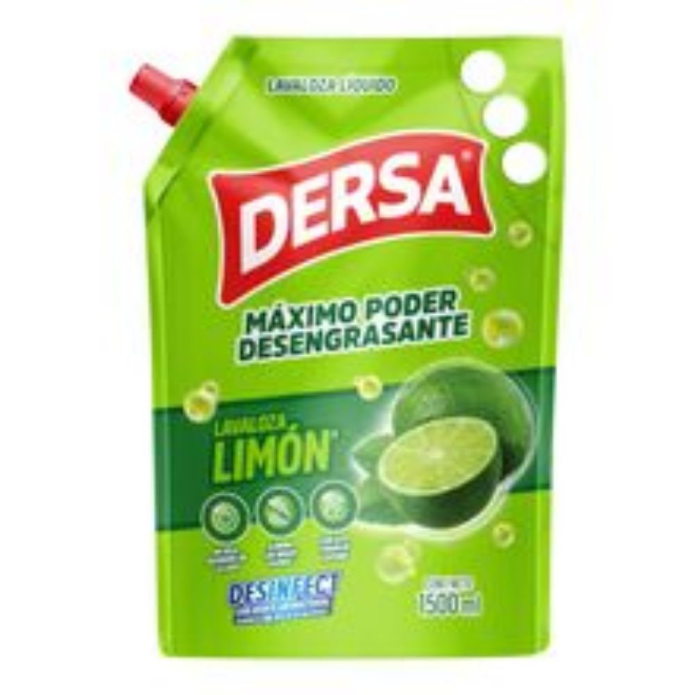 Imagen de Lavaplatos líquido DERSA desinfectante limón x1500 ml
