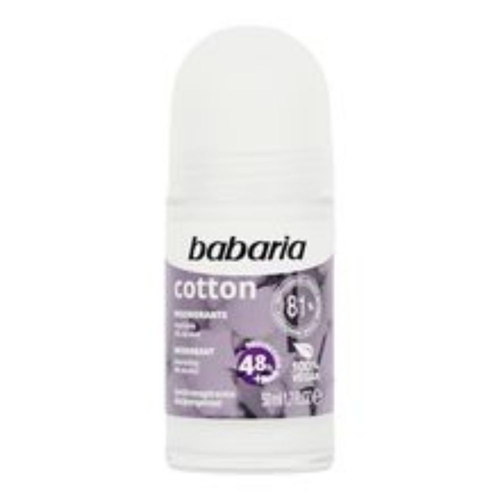 Imagen de Desodrante BABARIA roll on cotton x50 ml