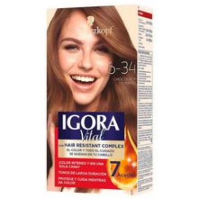 Imagen de Tinte IGORA vital chocolate dorado 2 tubos N.° 6.34
