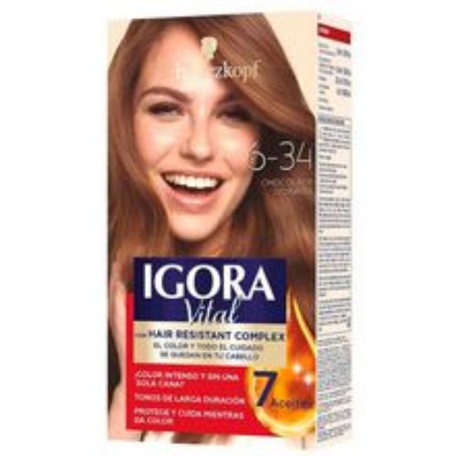 Imagen de Tinte IGORA vital chocolate dorado 2 tubos N.° 6.34