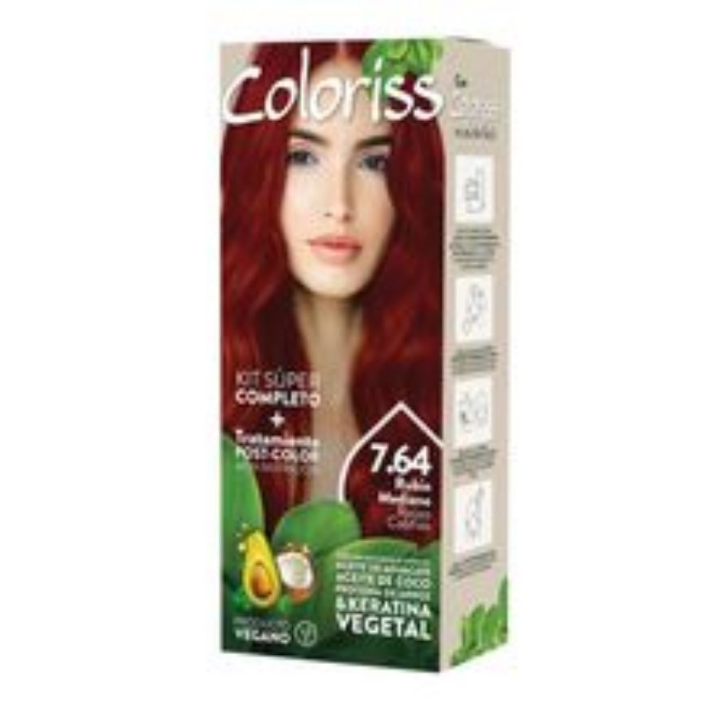 Imagen de Tinte COLORISS rubio mediano rojizo cobrizo N.° 7.64