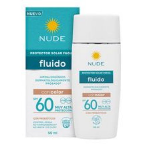 Imagen de Protector solar NUDE facial con color SPF60 x50 ml