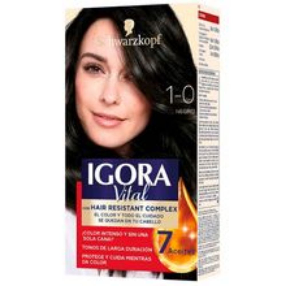 Imagen de Tinte IGORA vital negro 2 tubos N.° 1.0