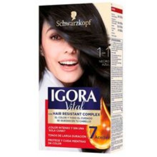 Imagen de Tinte IGORA vital negro azul 2 tubos N.° 1.1