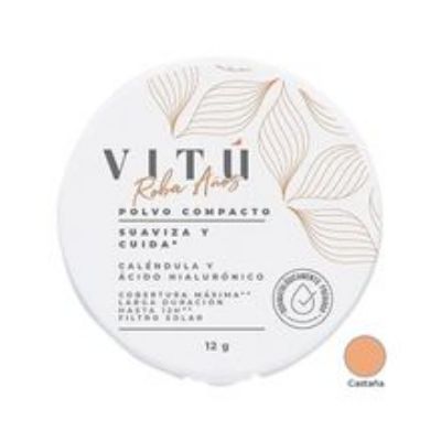 Imagen de Polvo VITU caléndula acido hialuronico 4 castaña x2 g