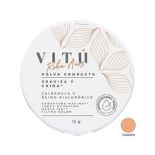 Imagen de Polvo VITU caléndula acido hialuronico 4 castaña x2 g