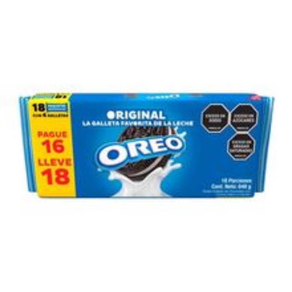 Imagen de Galletas OREO original pague 16 lleve 18 x36 g c/u