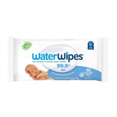 Imagen de Toallitas húmedas WaterWipes para bebés (60  und)