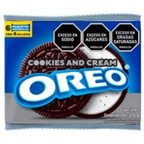 Imagen de Galletas OREO cookies & cream 6 unds x36 g c/u