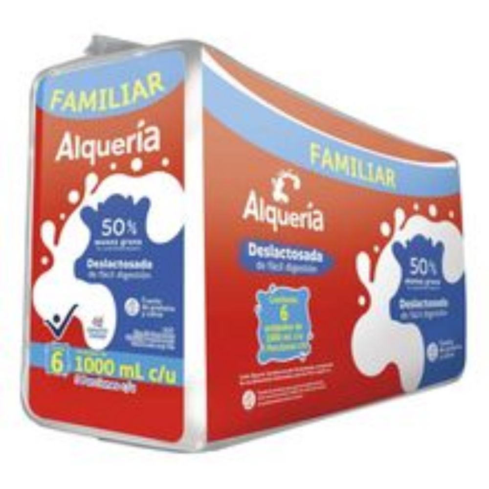 Imagen de Leche ALQUERIA deslactosada 6 unds x1000 ml c/u
