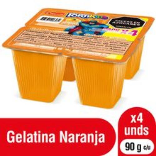 Imagen de Gelatina ALQUERIA naranja 4 unds x90 g