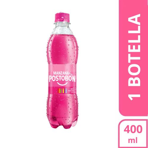 Imagen de Gaseosa POSTOBON manzana botella (400  ml)
