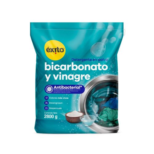 Imagen de Detergente en polvo EXITO MARCA PROPIA bicarbonato y vinagre (2800  gr)