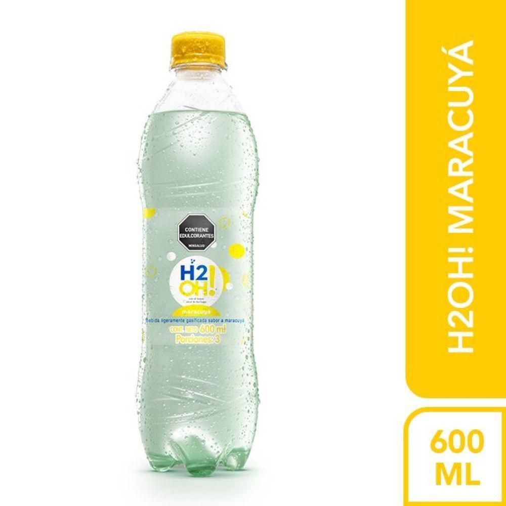 Imagen de Bebida gasificada H2O maracuyá (600  ml)