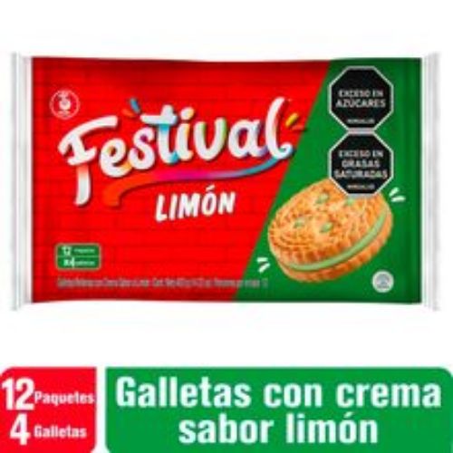 Imagen de Galletas FESTIVAL limón 12 unds x33,6 g c/u