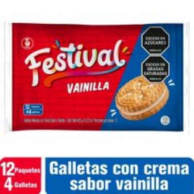Imagen de Galletas FESTIVAL Noel vainilla 12 unds x33,6 g c/u