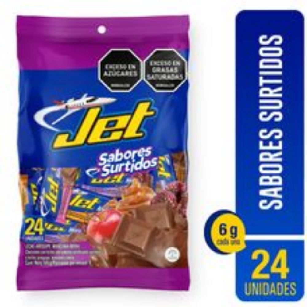 Imagen de Chocolatina JET sabores surtidos x144 g