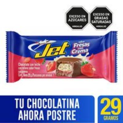Imagen de Chocolatina JET fresas con crema x29 g