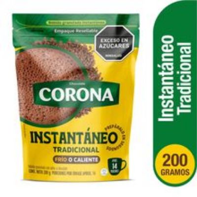 Imagen de Chocolate CORONA instantáneo x200 g