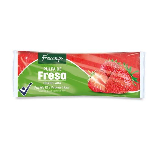 Imagen de Pulpa de fresa FRESCAMPO congelada (250  gr)