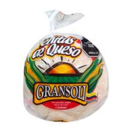 Imagen de Arepa GRANSOLI rellena de queso 4 unds x350 g