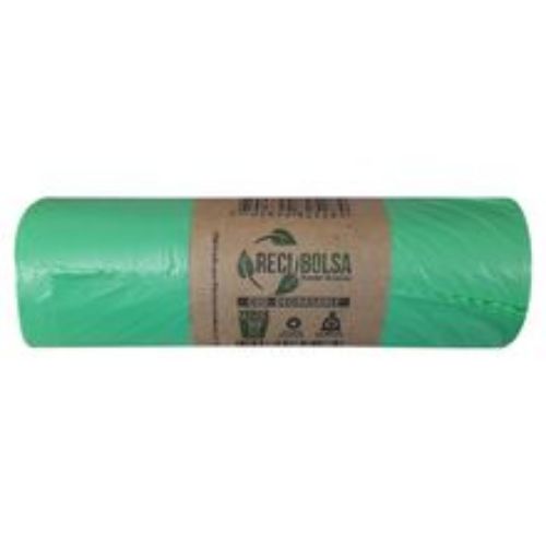 Imagen de Bolsa para basura RECIBOLSA verde 65x90 cm x10 unds