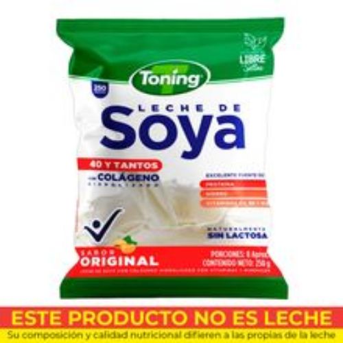 Imagen de Leche de soya TONING natural x250 g