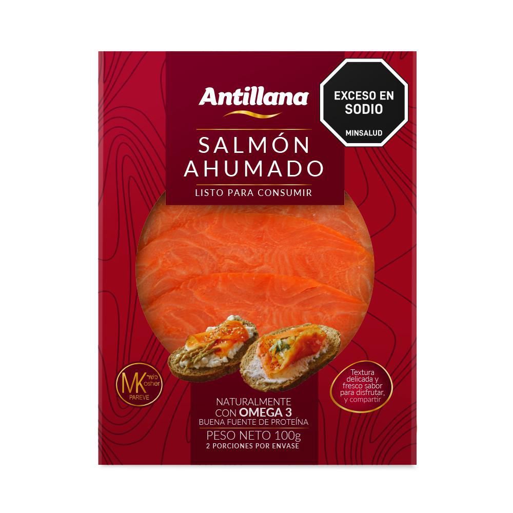 Imagen de Salmón ahumado ANTILLANA refrigerado (100  gr)