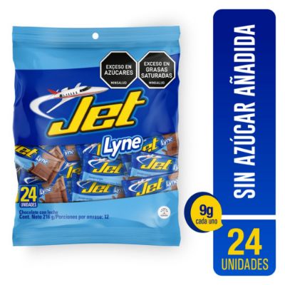 Imagen de Chocolatina JET mini chocolate con leche (216  gr)