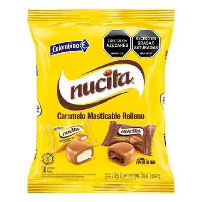 Imagen de Caramelos NUCITA masticable relleno (250  gr)