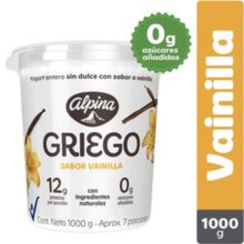Imagen de Yogurt griego ALPINA vainilla x1000 g