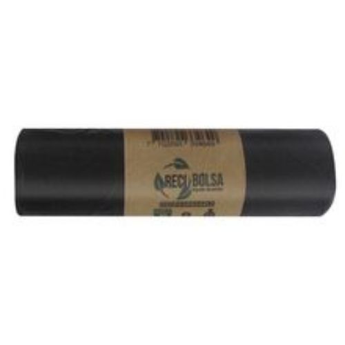 Imagen de Bolsa para basura RECIBOLSA negra 65x90 cm x10 unds