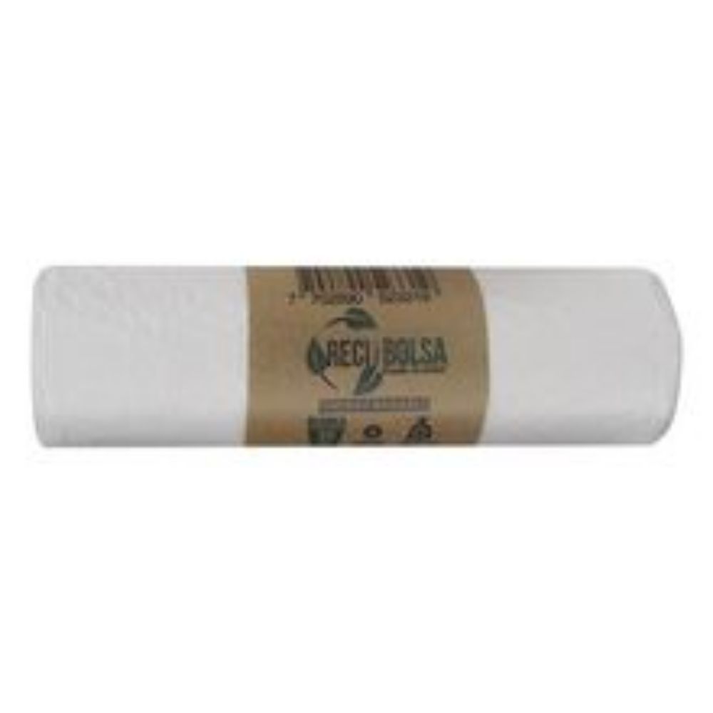 Imagen de Bolsa para basura RECIBOLSA blanca 65x90 cm x10 unds