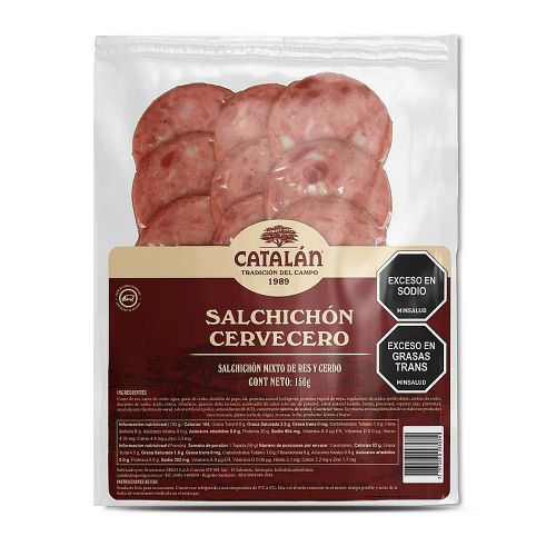 Imagen de Salchichón cervecero CATALAN mixto tajado (150  gr)