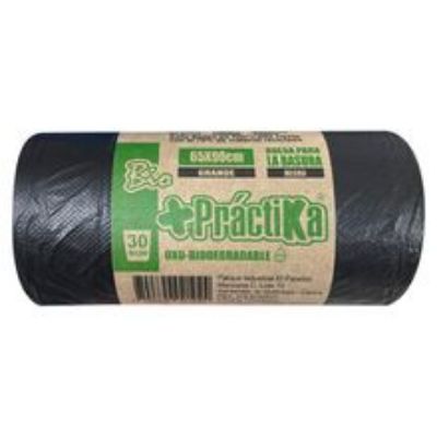 Imagen de Bolsa para basura PRACTIKA negra 65x90 cm x30 unds