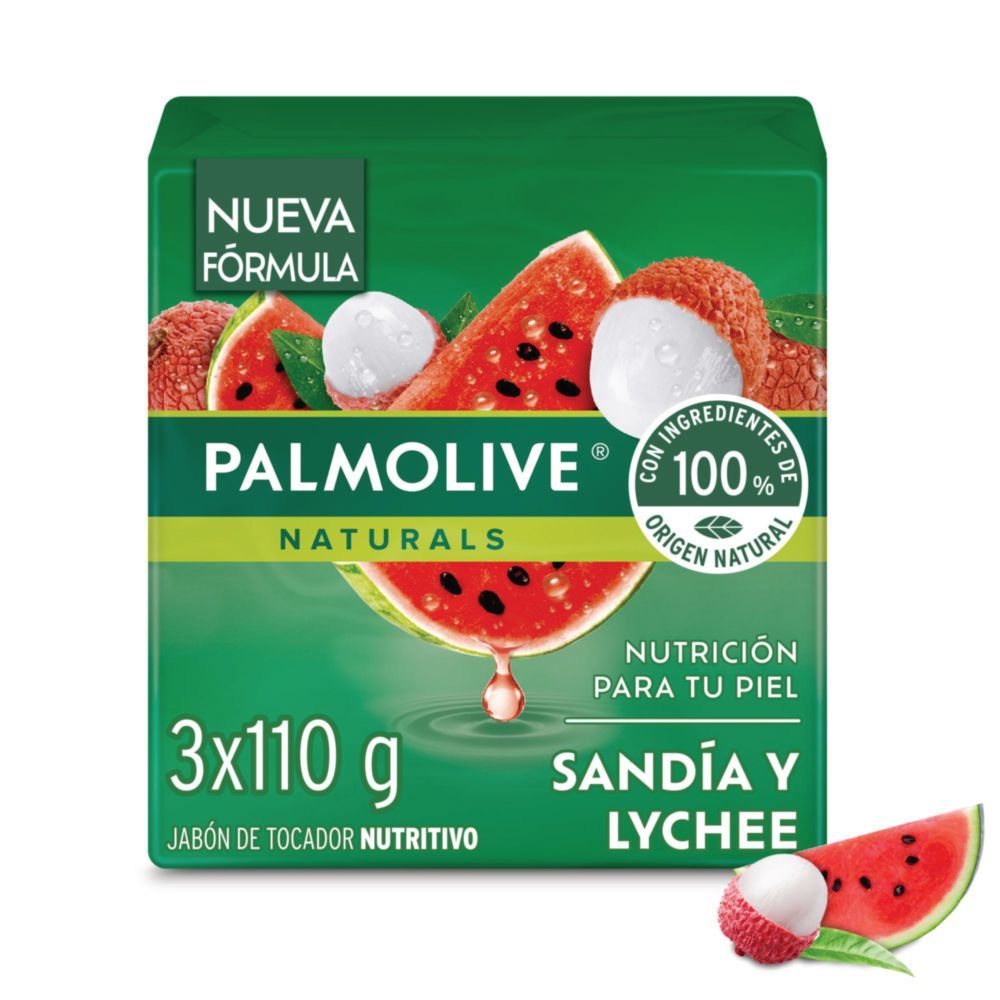 Imagen de Jabón de tocador PALMOLIVE sandía lychee (330  gr)