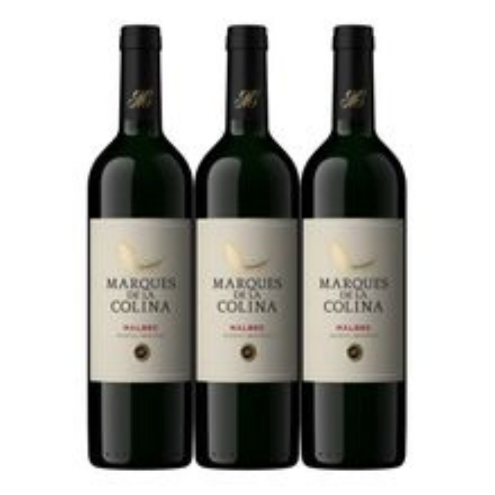 Imagen de Vino MARQUES DE LA COLINA Malbec 2x3 x750 ml